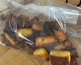 A picture of step 5 of Cornbread Croutons.