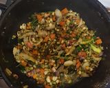 A picture of step 3 of Masala oats.
