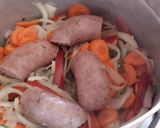 Foto del paso 4 de la receta: Chorizos a la pomarola con puré de papas