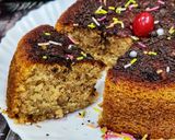 A picture of step 11 of Eggless Mawa wheat flour cake.