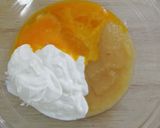 Une image de l'étape 1 de Flan healthy aux raisins et amande, gluten free.