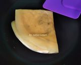 Foto langkah ke 4 dari resep Crepes Crispy Teflon (takaran sendok).