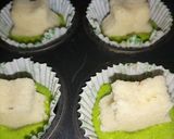 A picture of step 6 of Surprise Green Velvet Cupcakes.
