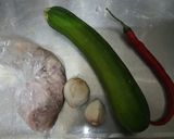 節瓜鹽麴雞肉（家常菜）的食譜步驟1照片