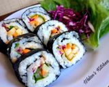 Foto langkah ke 4 dari resep Vegan Sushi Rolls.