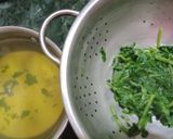A picture of step 2 of Palak(spinach) paneer.