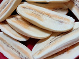 Pisang panggang (oil free) with topping meses & kental manis