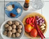 Foto langkah ke 1 dari resep Bakso Sambal Bawang Pedas.