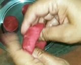 A picture of step 6 of Stuff beetroot poori.