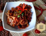 Foto langkah ke 5 dari resep Balado Ikan Asin Bilis & Kacang Tanah.