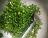 A picture of step 5 of French beans sabji.