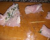 Foto del paso 2 de la receta: Pechuga de pollo enrollada rellena de arroz y espinacas