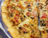 Foto del paso 6 de la receta: Pizza Blanca con Champiñones y Jamón York
