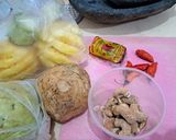 Foto langkah ke 1 dari resep Rujak Bumbu Kacang Mede.