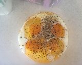 A picture of step 1 of Scrambled eggs on toast.