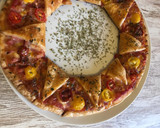 Foto del paso 6 de la receta: Rosca de hojaldre con jamón, bacon y queso