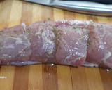 Foto del paso 3 de la receta: Solomillo de cerdo con rulo de cabra en airfryer