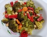 Pas rețetă Salată de broccoli cu năut și ardei copți 2 fotografie