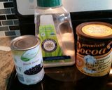 A picture of step 2 of No-bake Brownie Batter. Dairy, soy, corn, egg free. vegan.