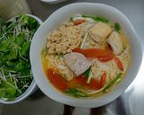 Hình bước làm 4 của món Bún Riêu Giả Cua