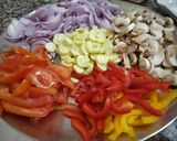A picture of step 1 of Suji base instant piza.