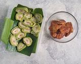 Foto langkah ke 1 dari resep Lapis Legit Pisang Ijo Kurma.
