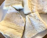 A picture of step 1 of Baccalà alla Vicentina with Fried Polenta.