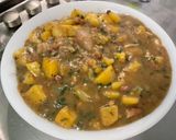 Une image de l'étape 22 de Duo de pommes de terre au lard et bouillon de sanglier.