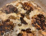 A picture of step 5 of Salisbury steaks/ hamburger steaks.