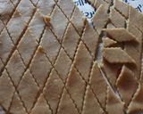 A picture of step 4 of Gur wale wheat flour shakarpara.