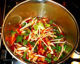 A picture of step 3 of Mike's Spicy Thai Sobe Shrimp Noodles.