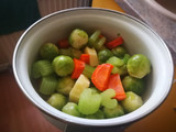 Coles de Bruselas al curry