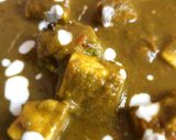 A picture of step 6 of Palak paneer.