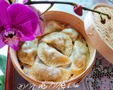 Hình bước làm 3 của món Bánh xếp nhân thịt (mul mandu)