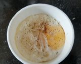 A picture of step 1 of Microwaved Egg Poach on Sweet Bread.