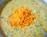 A picture of step 2 of Besan pancake.