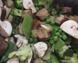 A picture of step 3 of Hey, Pesto! Sausage and Vegetable Stew with a twist!.
