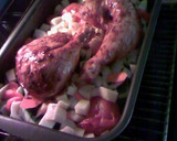 Foto del paso 3 de la receta: Pollo lacado con verduras