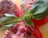 Foto del paso 7 de la receta Tapas de tomate con paté de alubias Rojas, cilantro y albahaca enriquecidas con Agua de Mar