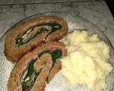 Foto del paso 4 de la receta: Pan de carne relleno de espinacas, jamón y queso