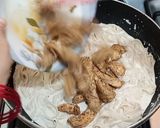 A picture of step 8 of Fettuccine Alfredo Pasta.