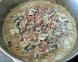 Foto del paso 5 de la receta: Pasta con panceta ahumada y champiñones