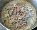 Foto del paso 5 de la receta: Pasta con panceta ahumada y champiñones