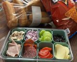 A picture of step 1 of Snackle box Sub/ sandwich bar.