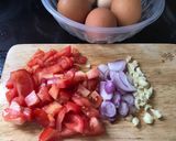 Hình bước làm 1 của món Trứng xào cà chua