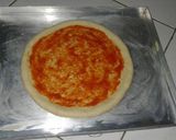 Foto langkah ke 6 dari resep Pizza sosis simple.
