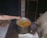 A picture of step 7 of Frijoles Charros.