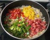 A picture of step 4 of Mexican Rice.