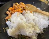 A picture of step 7 of Prawn and Veggie Fried Rice.