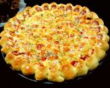 รูปขั้นตอนการทำที่ 7 ของ โฮมเมดพิซซ่าแป้งหนานุ่มขอบไส้กรอก (Homemade Pizza)